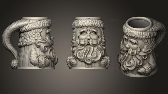 Vases (Santa mug, VZ_1007) 3D models for cnc